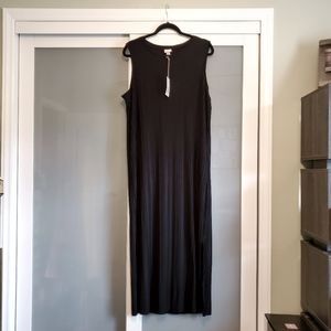 NWT - A New Day Black Knit Sleeveless Dress - Large